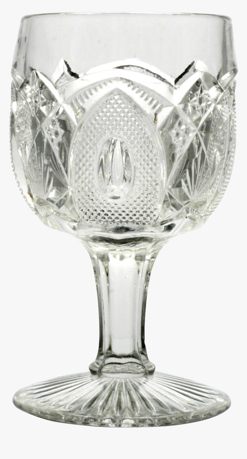 Eapg New Hampshire Goblet Us Glass Antique Pressed - Wine Glass, HD Png Download