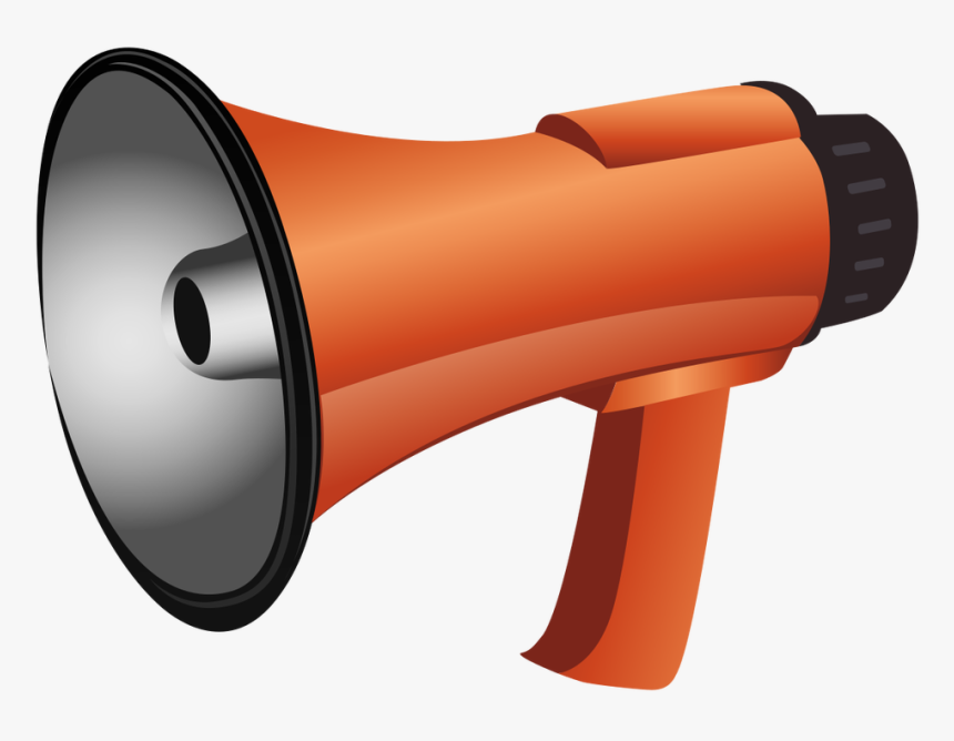 Megaphone,audio Drum - Transparent Background Transparent Megaphone Clipart, HD Png Download