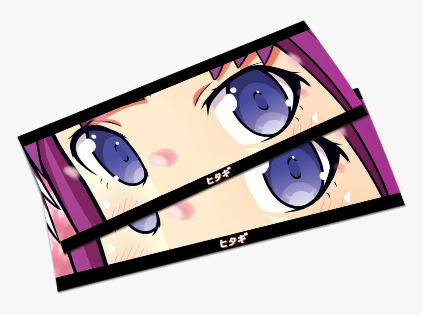Senjougahara Eyes Slap - Cartoon, HD Png Download