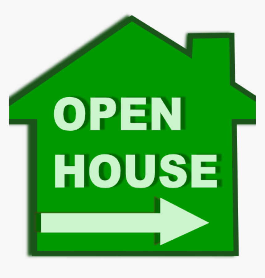 Open House Clip Art Open House Icon Clip Art At Clker - Sign, HD Png Download