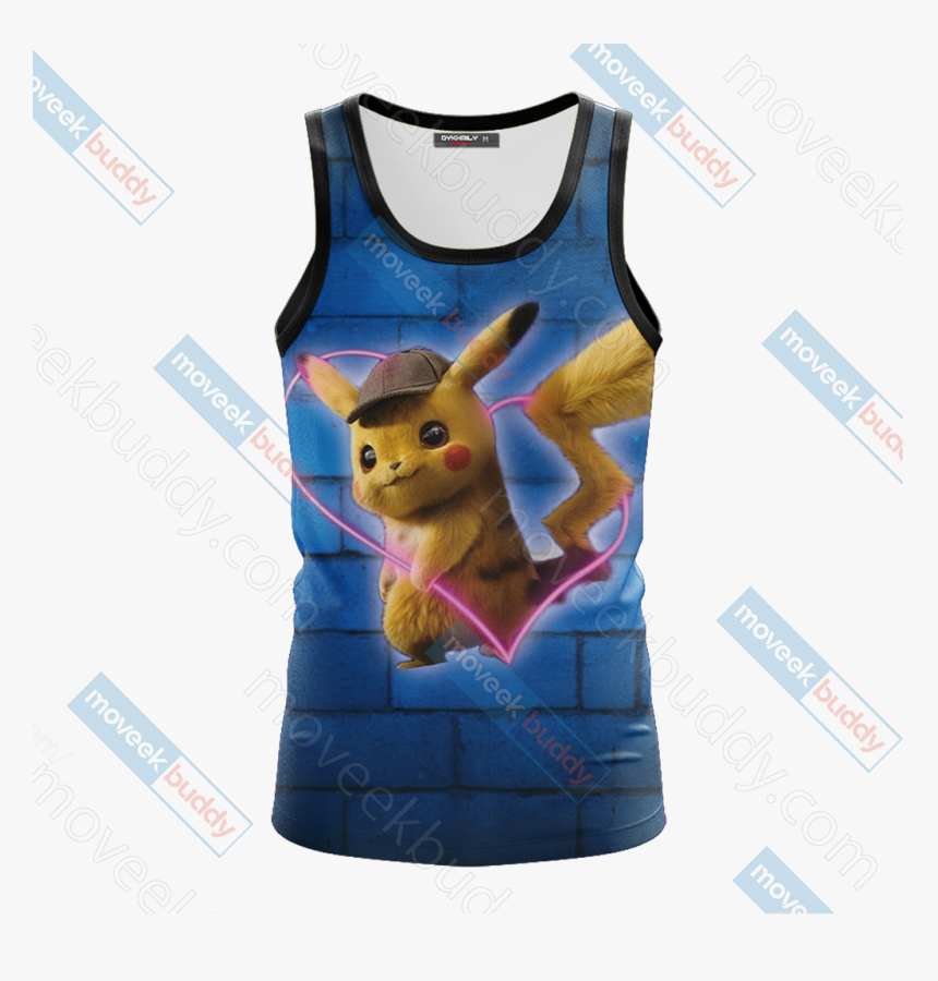 Our Love Is Electric Detective Pikachu New Unisex 3d - T-shirt, HD Png Download