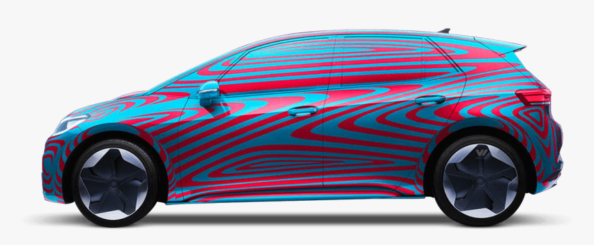 Volkswagen Id3 - Mazda 2 2010 Orange, HD Png Download