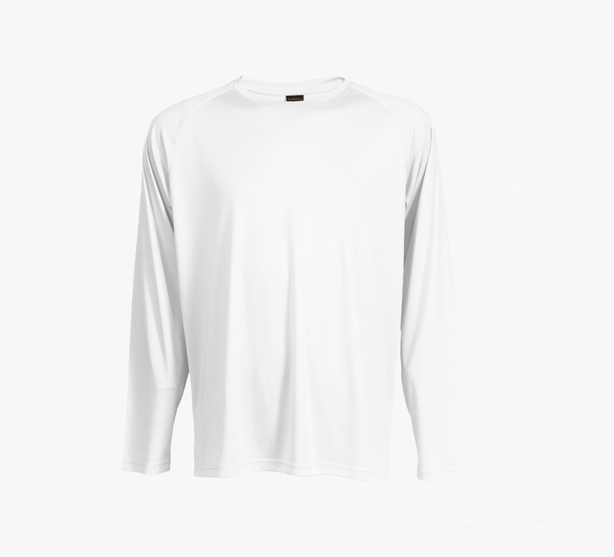 Free Tshirt Template White Long Sleeve - White Tee Template Long Sleeve, HD Png Download