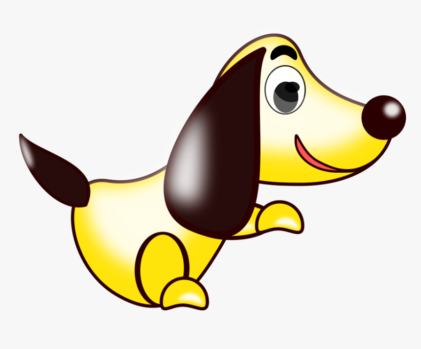 Perro Amarillo Svg Clip Arts - Cartoon Dog Yellow Png, Transparent Png