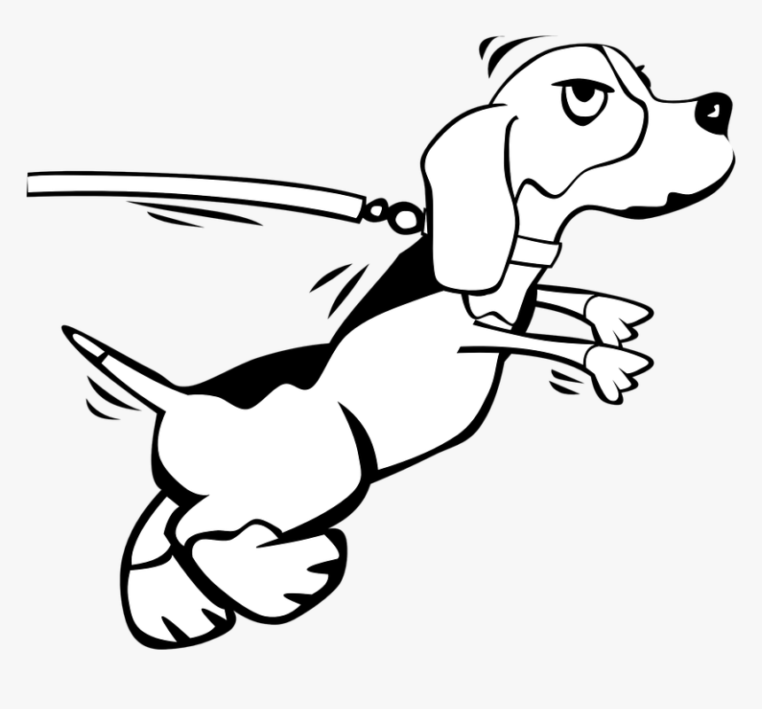 Perro Clipart Colorful Dog - Cartoon Dogs On A Leash, HD Png Download