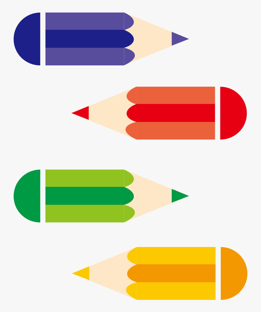 Drawing Geometry Colored Pencil - Pencils, HD Png Download