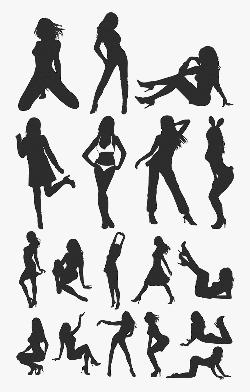 Sexy Bunny Girl Silhouette , Png Download - 女性 セクシー シルエット, Transparent Png