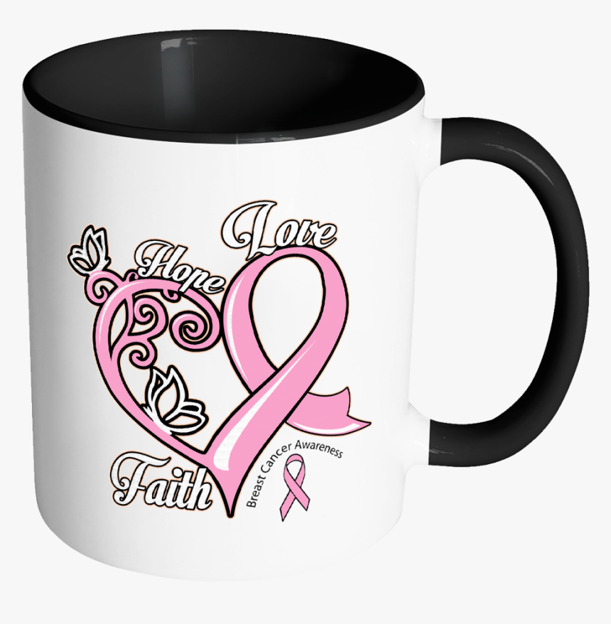 Heart Hope Love Faith Breast Cancer Awareness Pink - My Dream World Books Are Free, HD Png Download