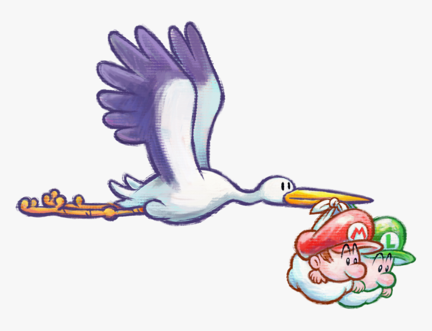 Stork Mario, HD Png Download