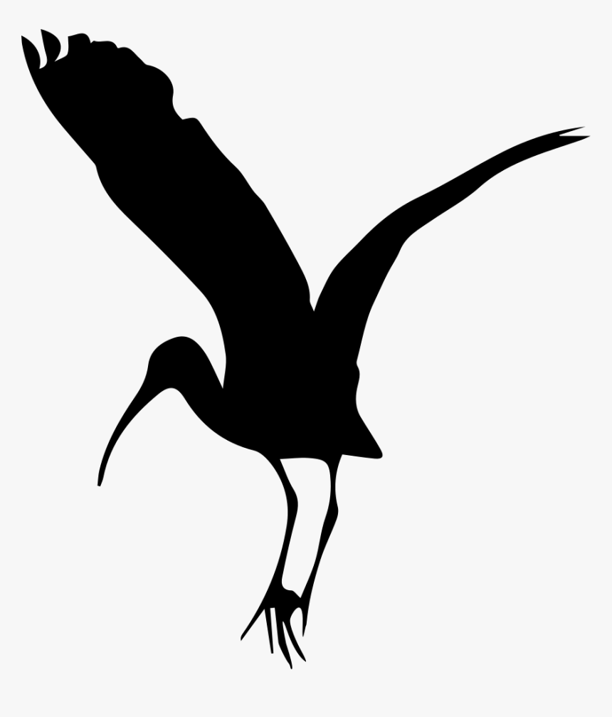 Bird Stork Shape - Stork Shape, HD Png Download