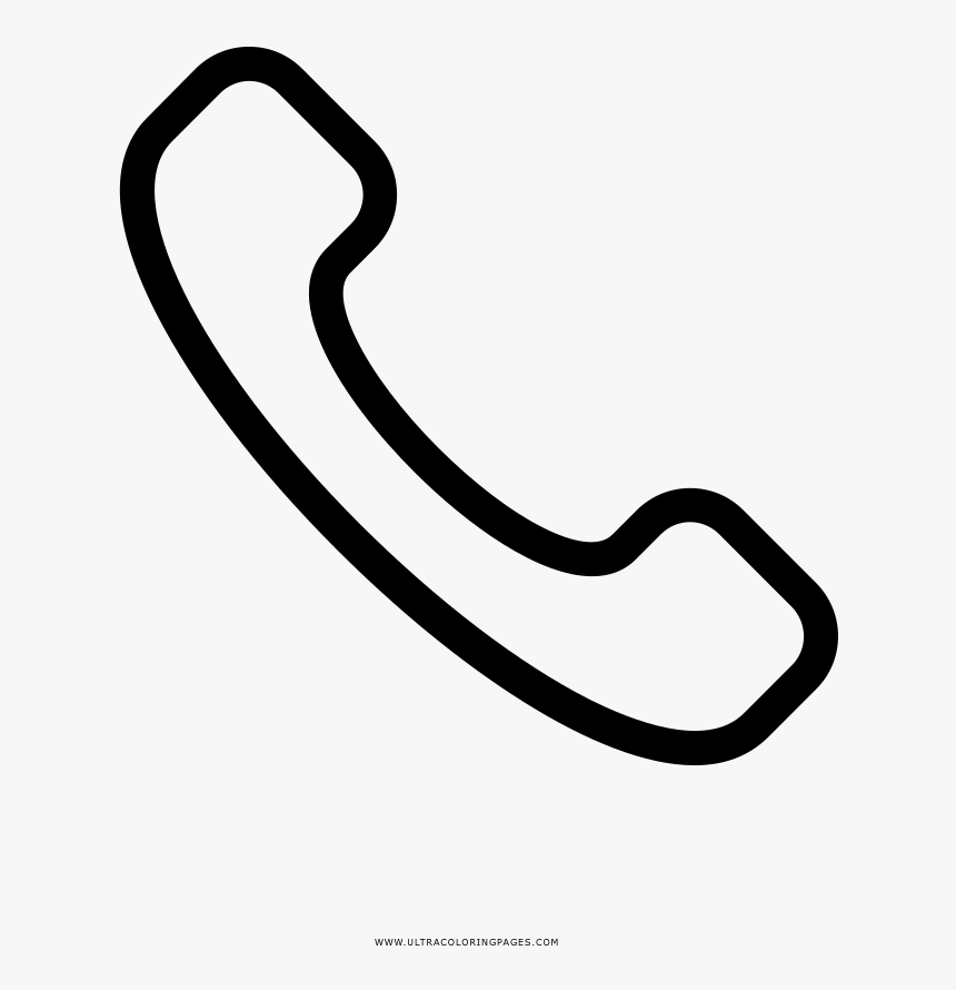 Transparent Telefone Png - Line Art, Png Download