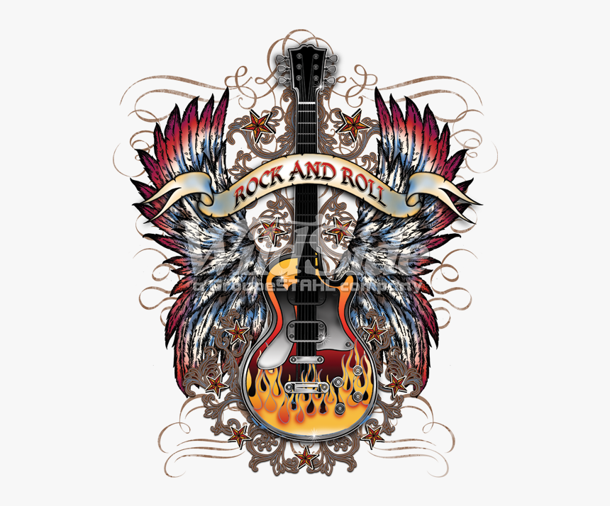 Rock And Roll Guitar - Rock And Roll Png, Transparent Png