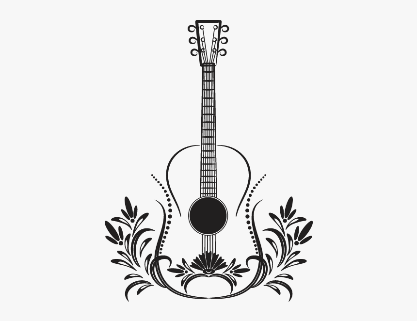 Vinilos Decorativos Guitarra Tribal - Decorative Ornament, HD Png Download