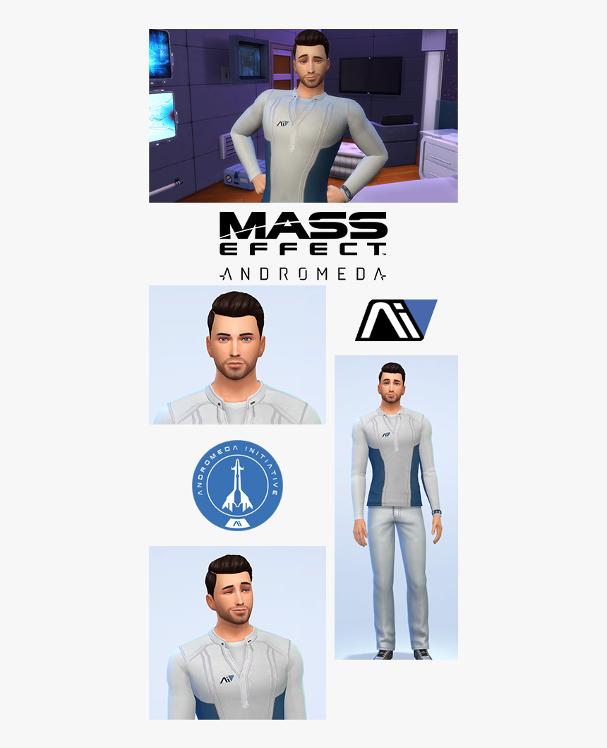 Image - Mass Effect Andromeda Sims 4, HD Png Download