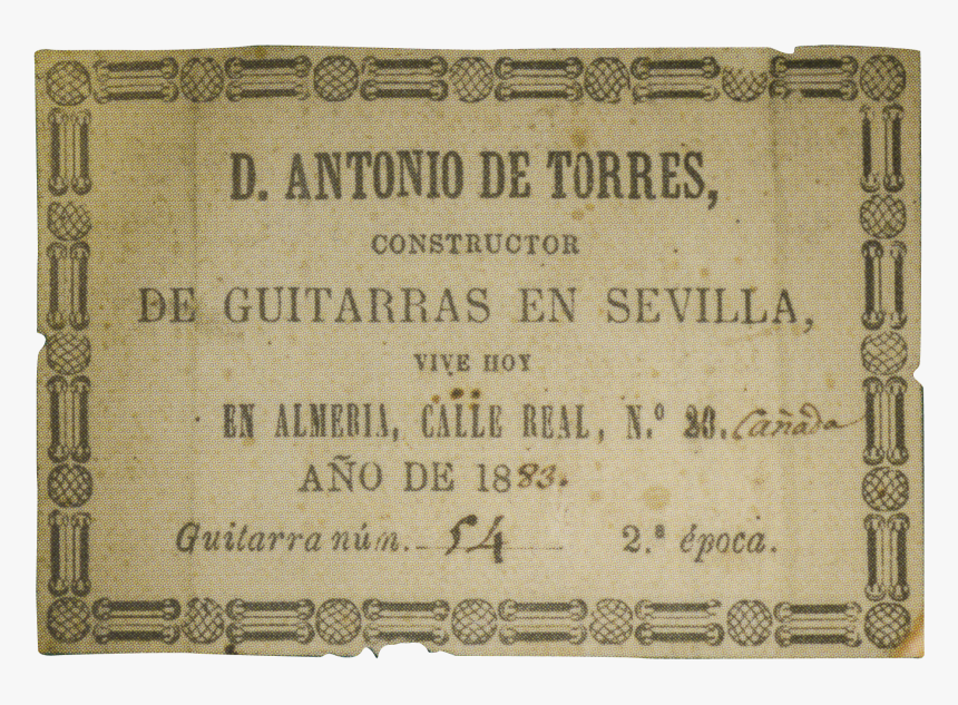 Antonio De Torres Jurado Guitars, HD Png Download