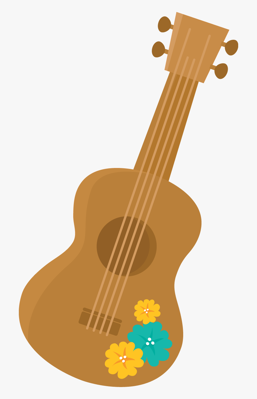 Luau Minus Festa Havaiana - Hawaiian Guitar Clipart, HD Png Download