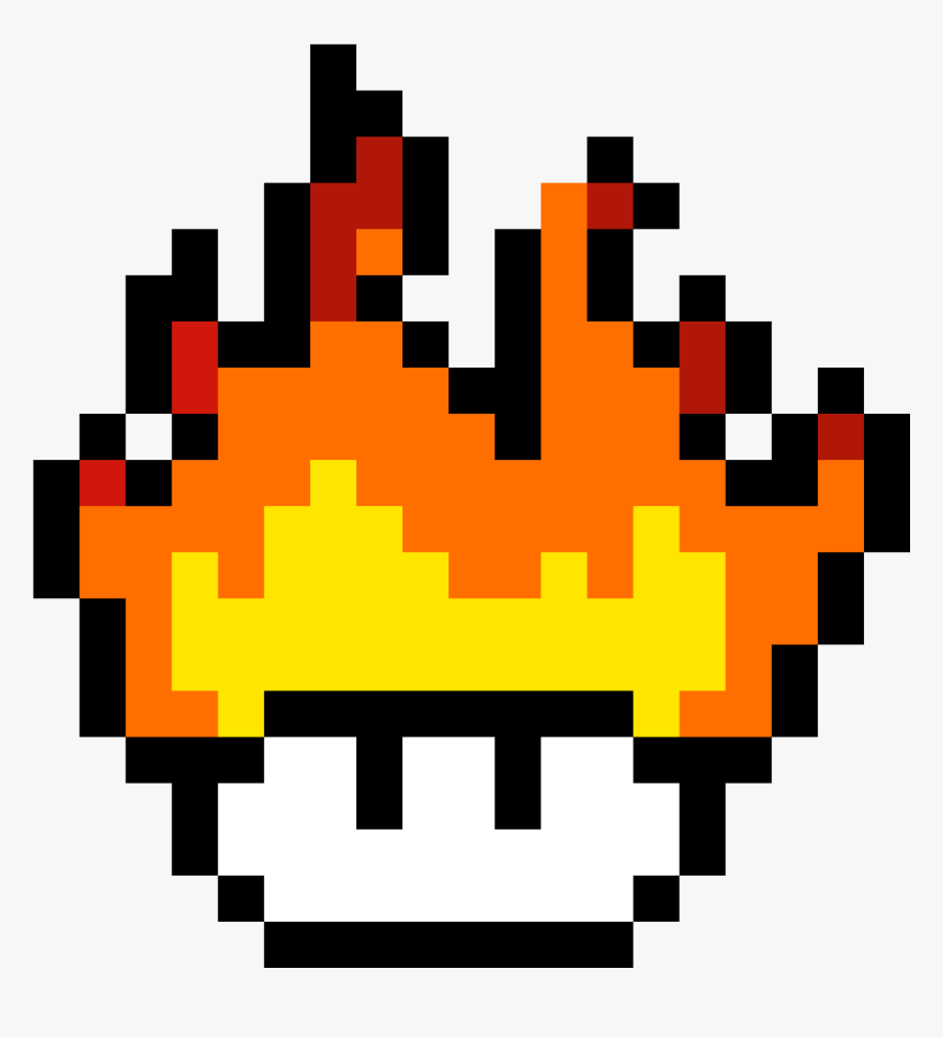 Fire Mushroom Pixel Art, HD Png Download