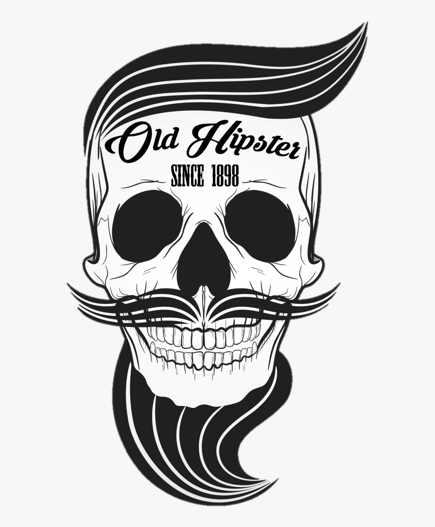 Collection Of Free Hipster Drawing Skull Download On - Barber Skull Png, Transparent Png