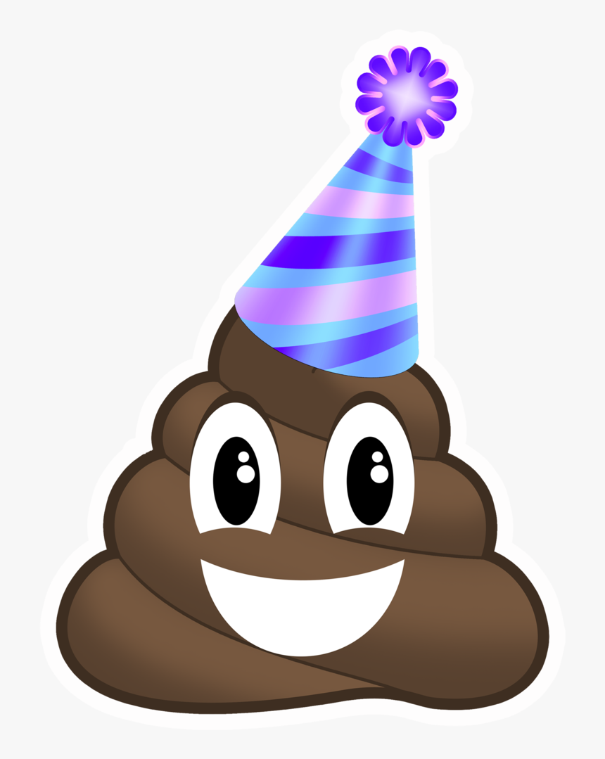 Party Poopers Pop Studios Props Ⓒ - Poop Emoji Birthday Hat, HD Png Download
