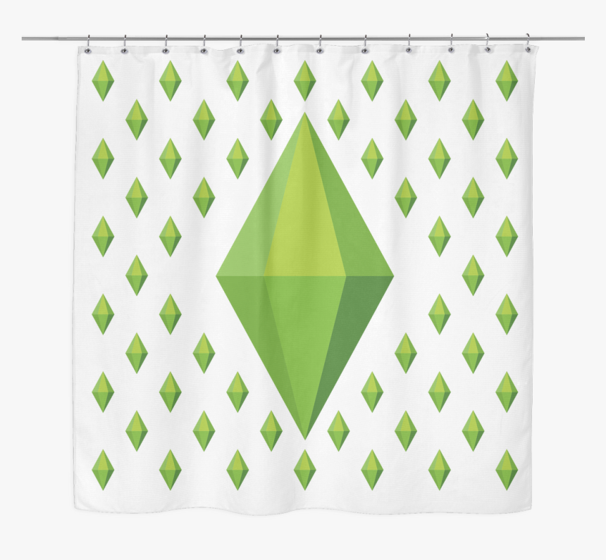 The Sims Plumbob Diamond Shower Curtain, HD Png Download