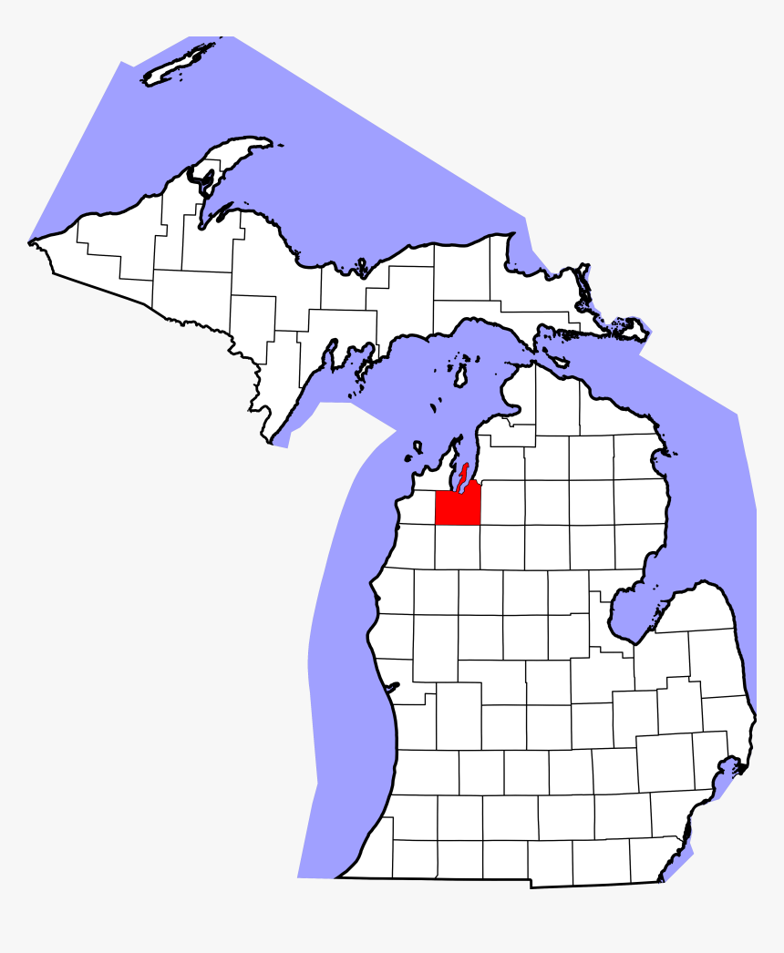 Cheboygan Mi On Map, HD Png Download