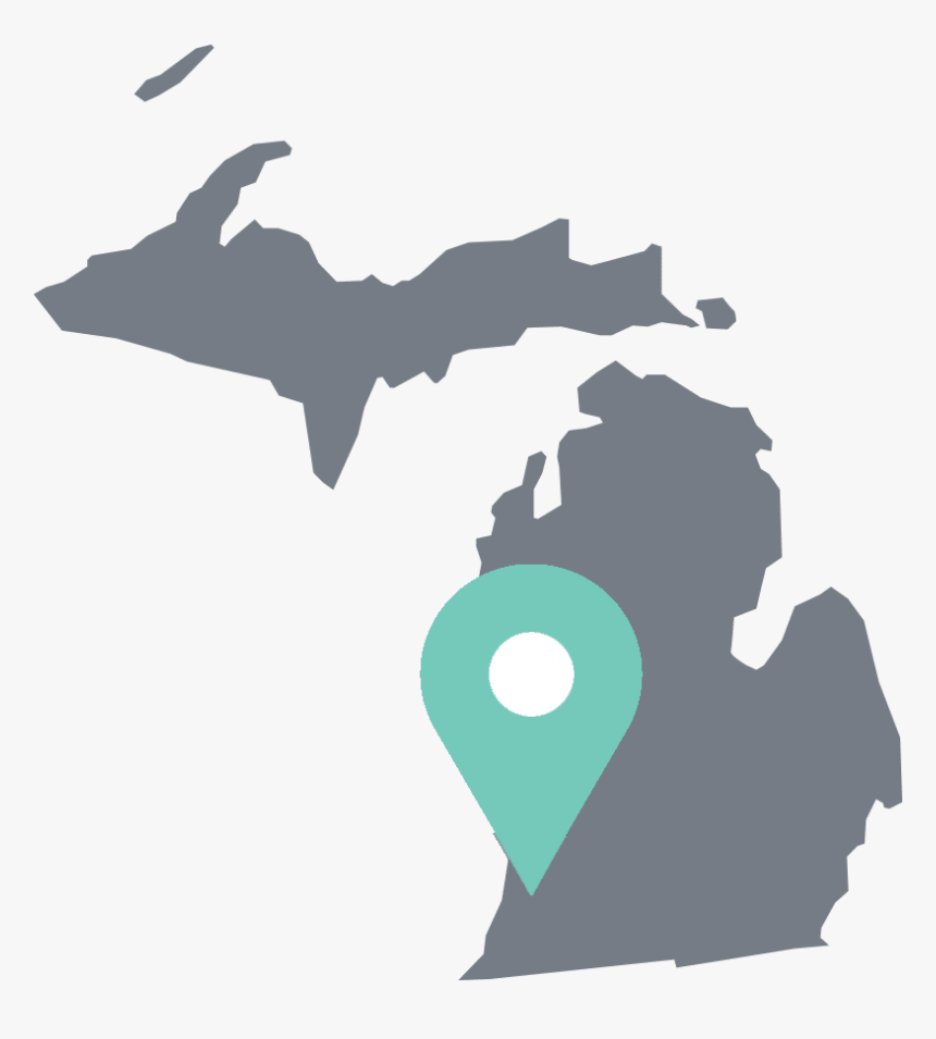 Michigan State Outline, HD Png Download
