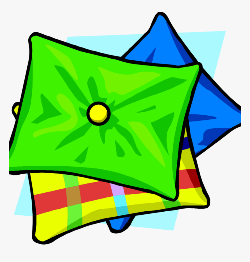 Clip Art Pillow Throw Pillows Cushion Bed Chair Free - Pillows Clipart, HD Png Download