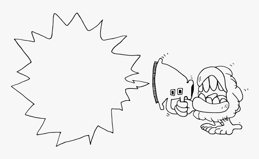 Shouter - Line Art, HD Png Download