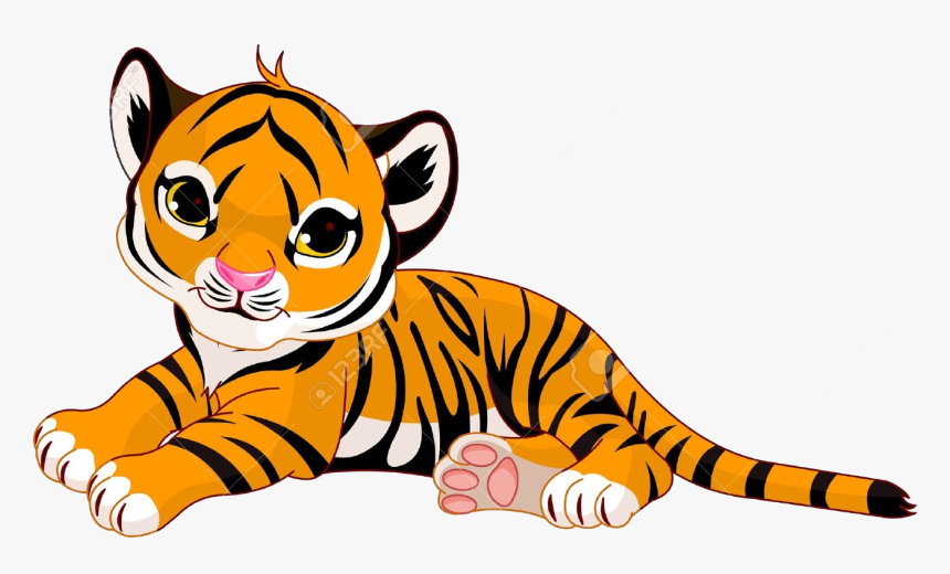Tiger Clipart Free Best On Transparent Png - Cute Tiger Clipart, Png Download