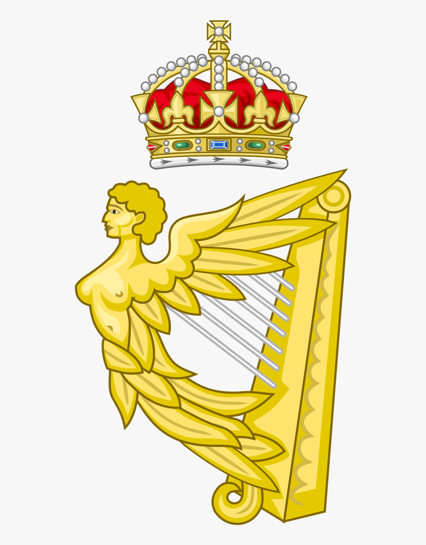 Cafepress Royal Wedding Crown Throw Pillow - Irish Harp Png, Transparent Png