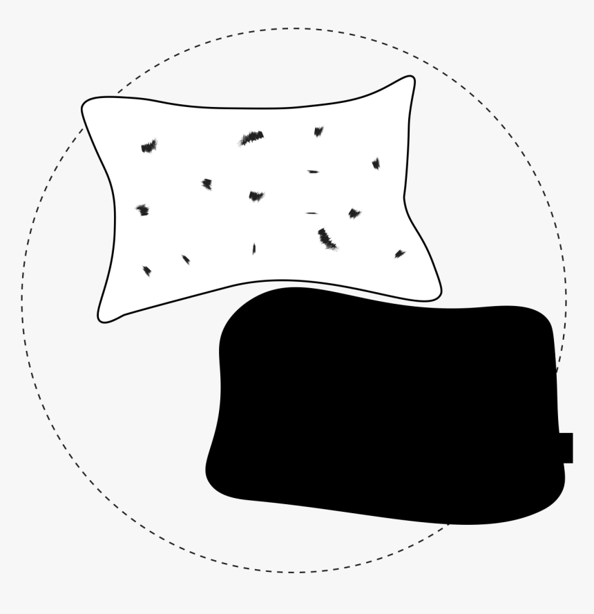 Black Pillow Hides Drool, Zit Cream, And Last Nights - Cushion, HD Png Download