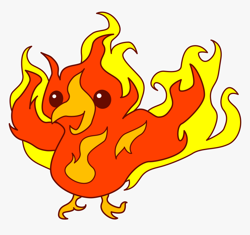 Prometheus Giving Fire Clipart - Cute Phoenix Clip Art, HD Png Download