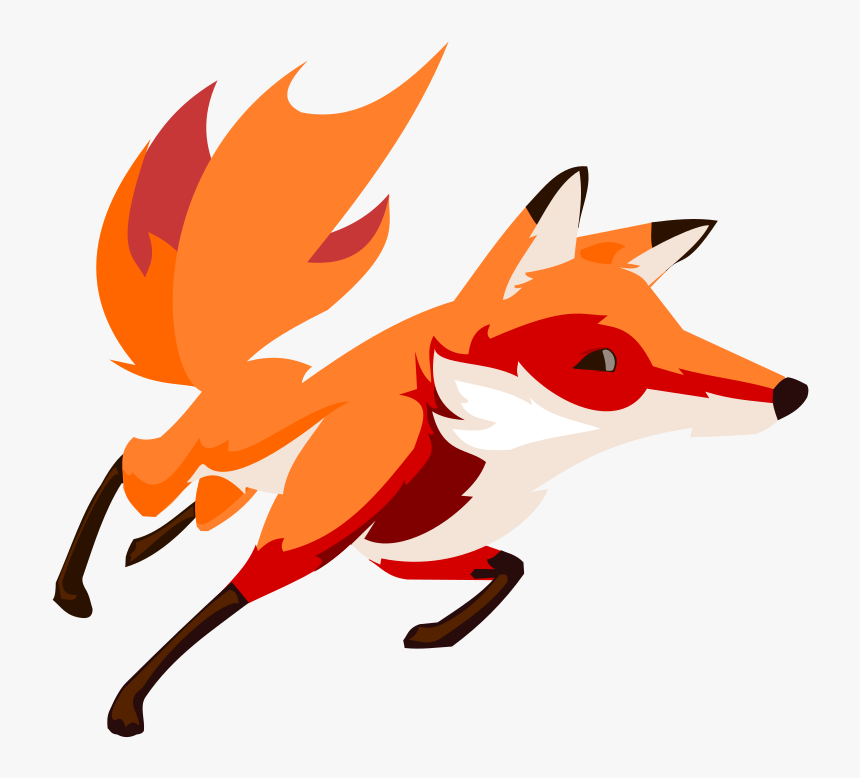 Fox Clipart Clipartfest - Running Fox Clipart, HD Png Download