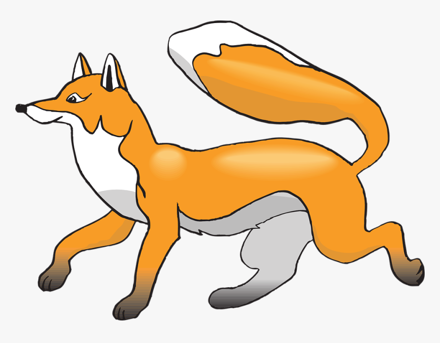 Fox Clipart Walking - Fox Clipart, HD Png Download
