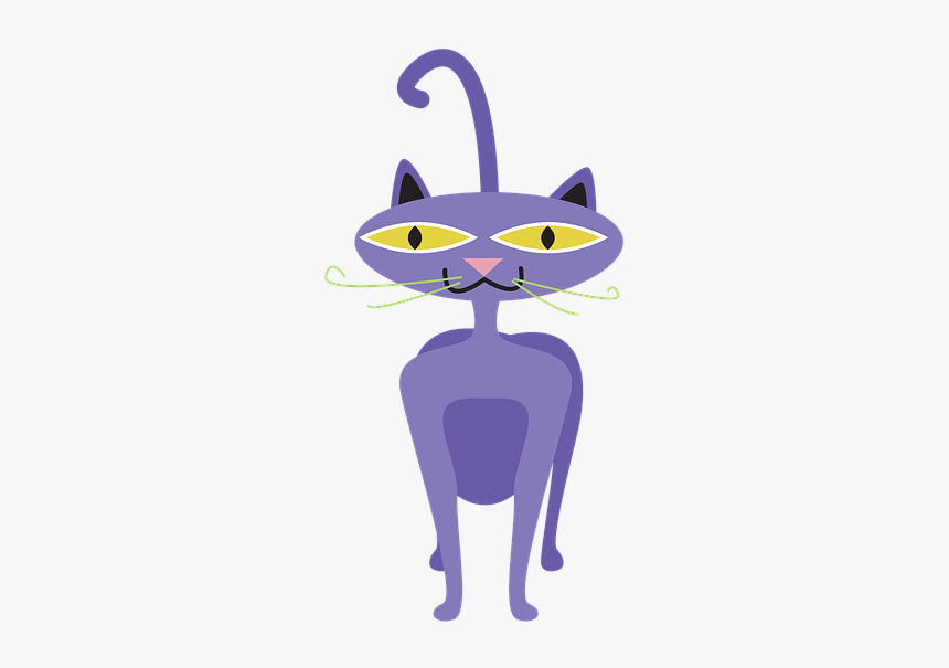 Cat, Clipart, Animal, Cartoon, Pet, Character, Icon - Clip Art, HD Png Download