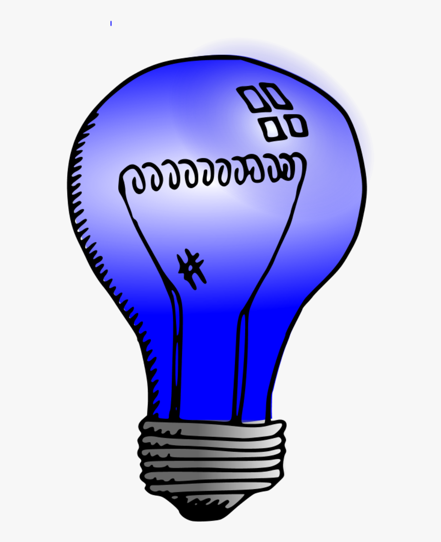 Light Bulb Cartoon - Incandescent Light Bulb Clipart, HD Png Download