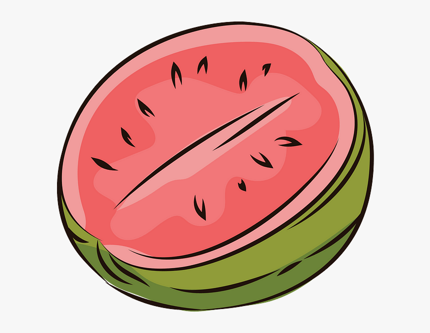 Watermelon Clipart Half - Watermelon, HD Png Download