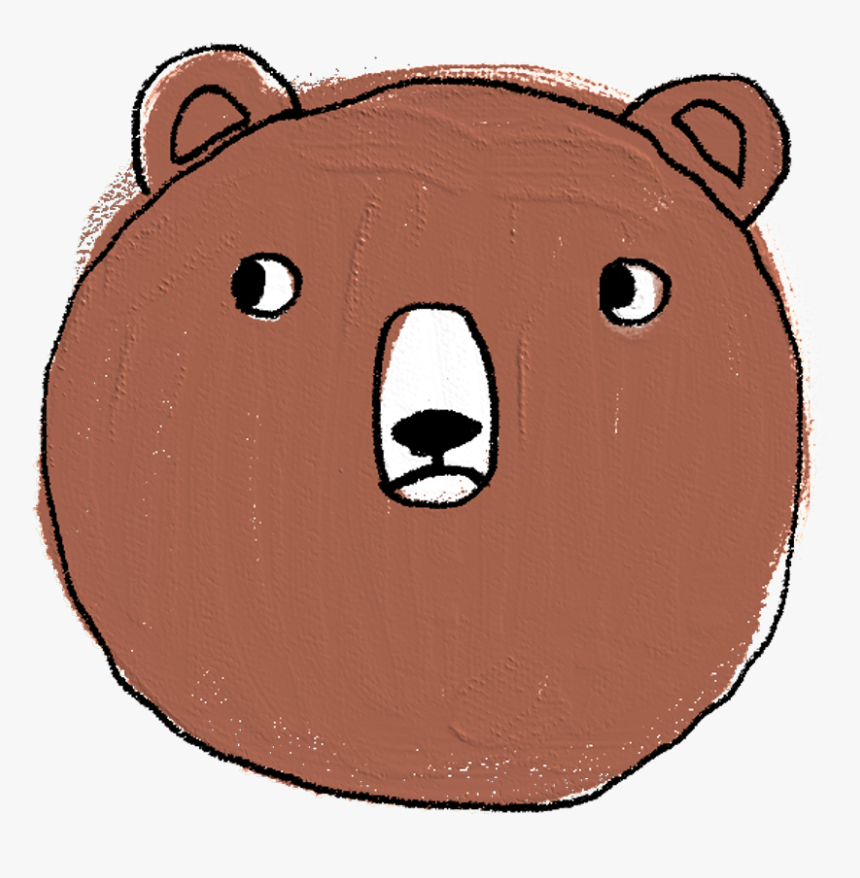 Bear Funny Cute Animals Animal Forest Winter Teddybear - Cartoon, HD Png Download