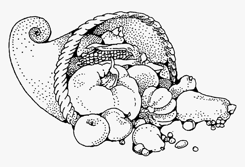 Thumb Image - Thanksgiving Art Black And White, HD Png Download