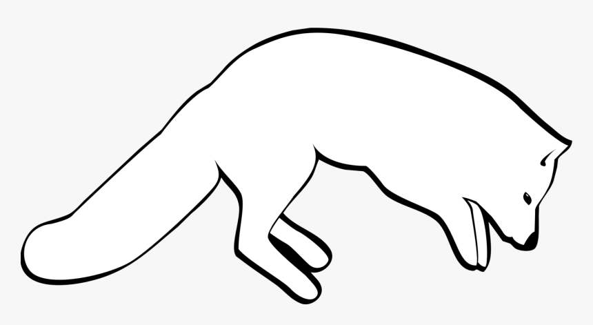 Thumb Image - Transparent Black And White Animated Fox, HD Png Download