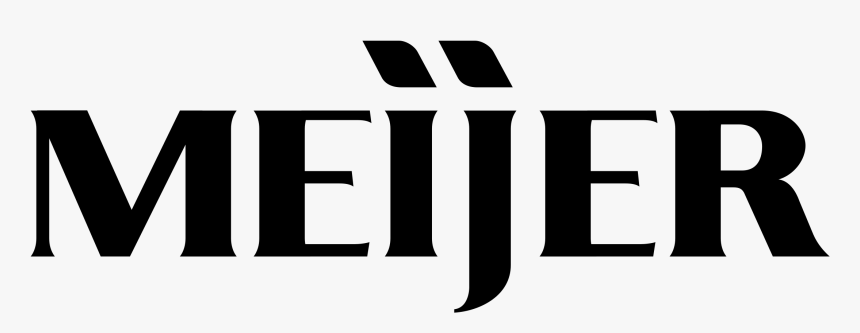 Meijer Logo Black And White, HD Png Download