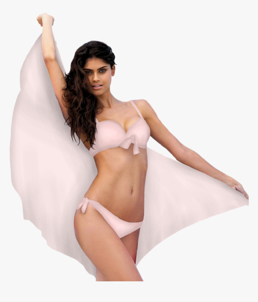 Girl Prettygirl Swimsuit Bikini Stickergirl Pink Transl - Swimsuit, HD Png Download