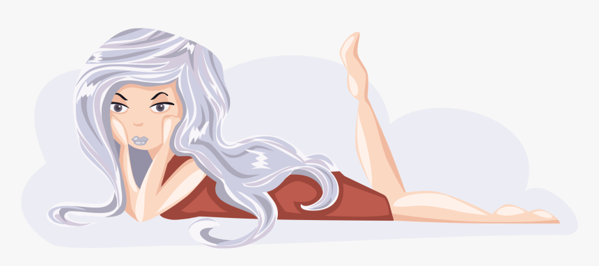 Bored Girl Clip Arts - Boring Day For Girls, HD Png Download