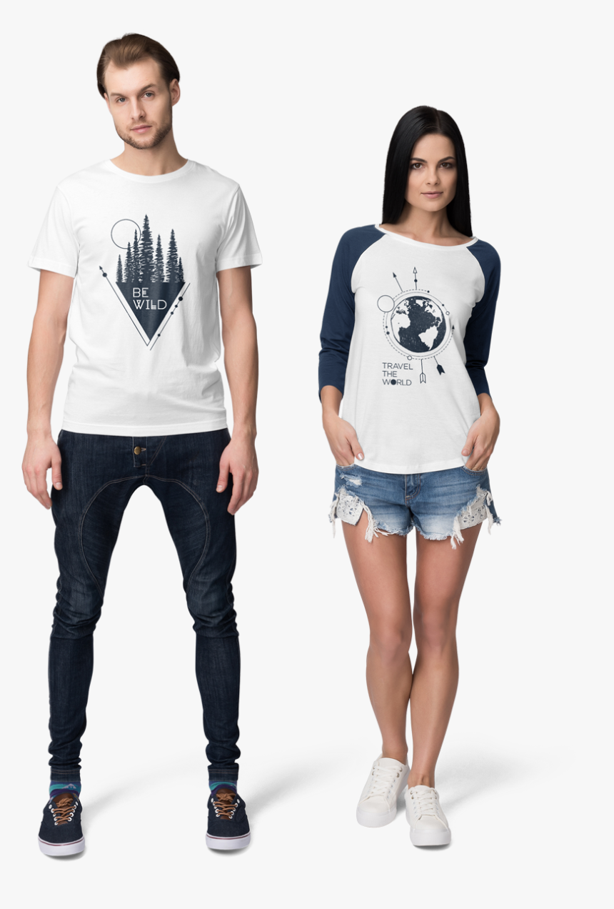 500 Mockup Templates - Women Mockup T Shirt Png, Transparent Png