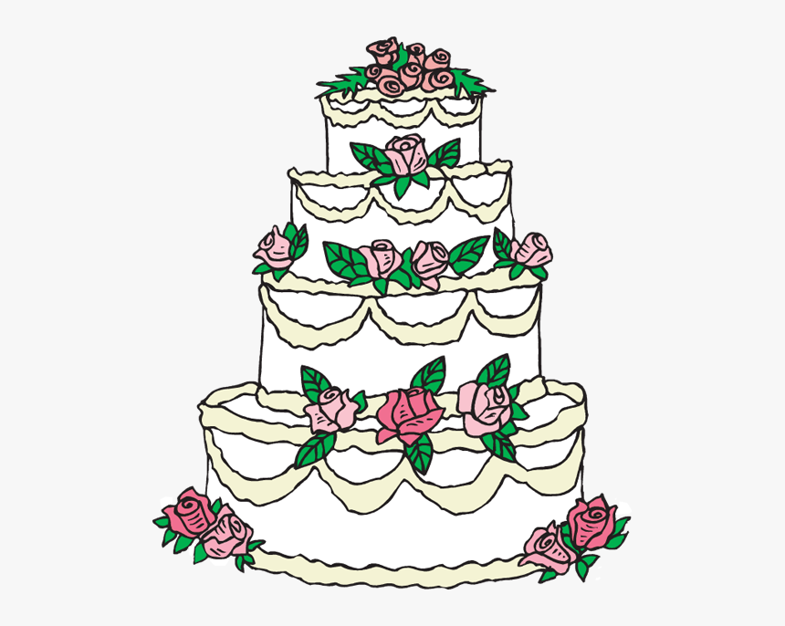 Red Wedding Cake - Wedding Cake Clipart, HD Png Download