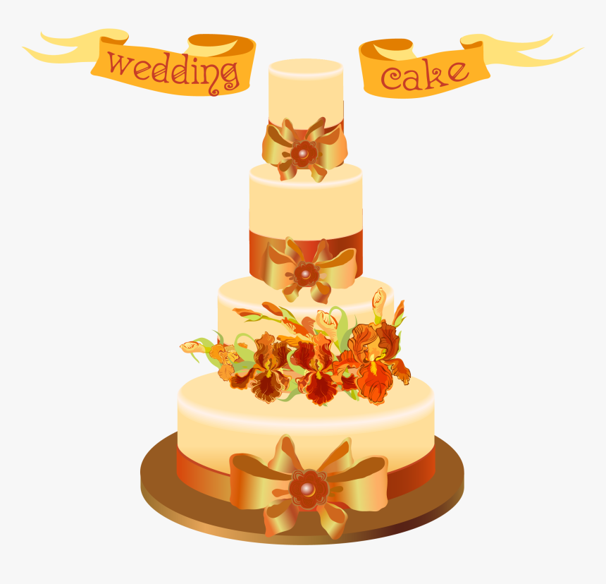 Wedding Cake Sugar Cake Birthday Cake Clip Art - Wedding Cake, HD Png Download