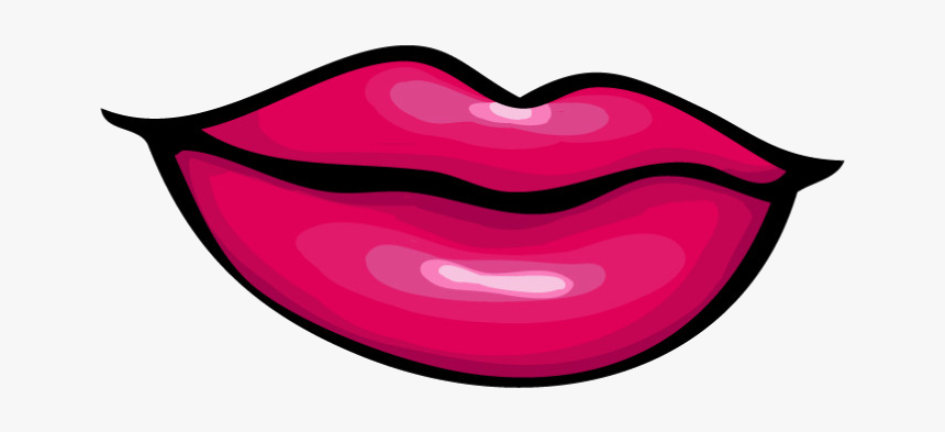 Clip Art Lips Vector Graphics Openclipart Free Content - Cartoon Clipart Lip, HD Png Download