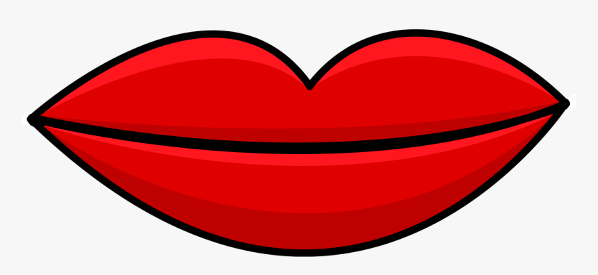 Lips Kiss Red Free Photo - Heart, HD Png Download