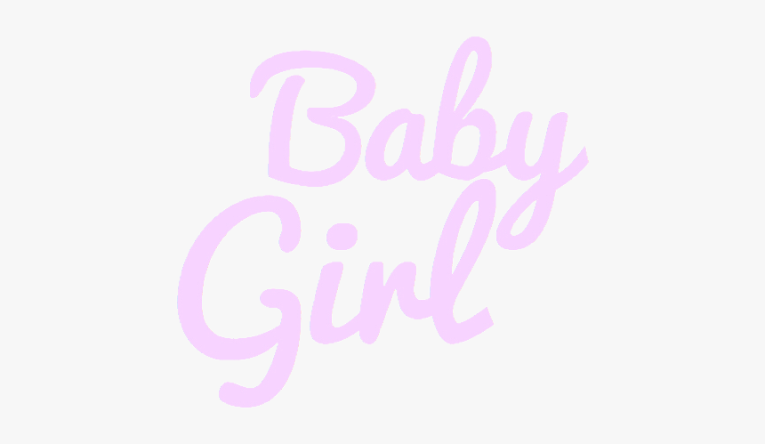 #babygirl #pink #cute #cutie #girly #png #text #words - Calligraphy, Transparent Png