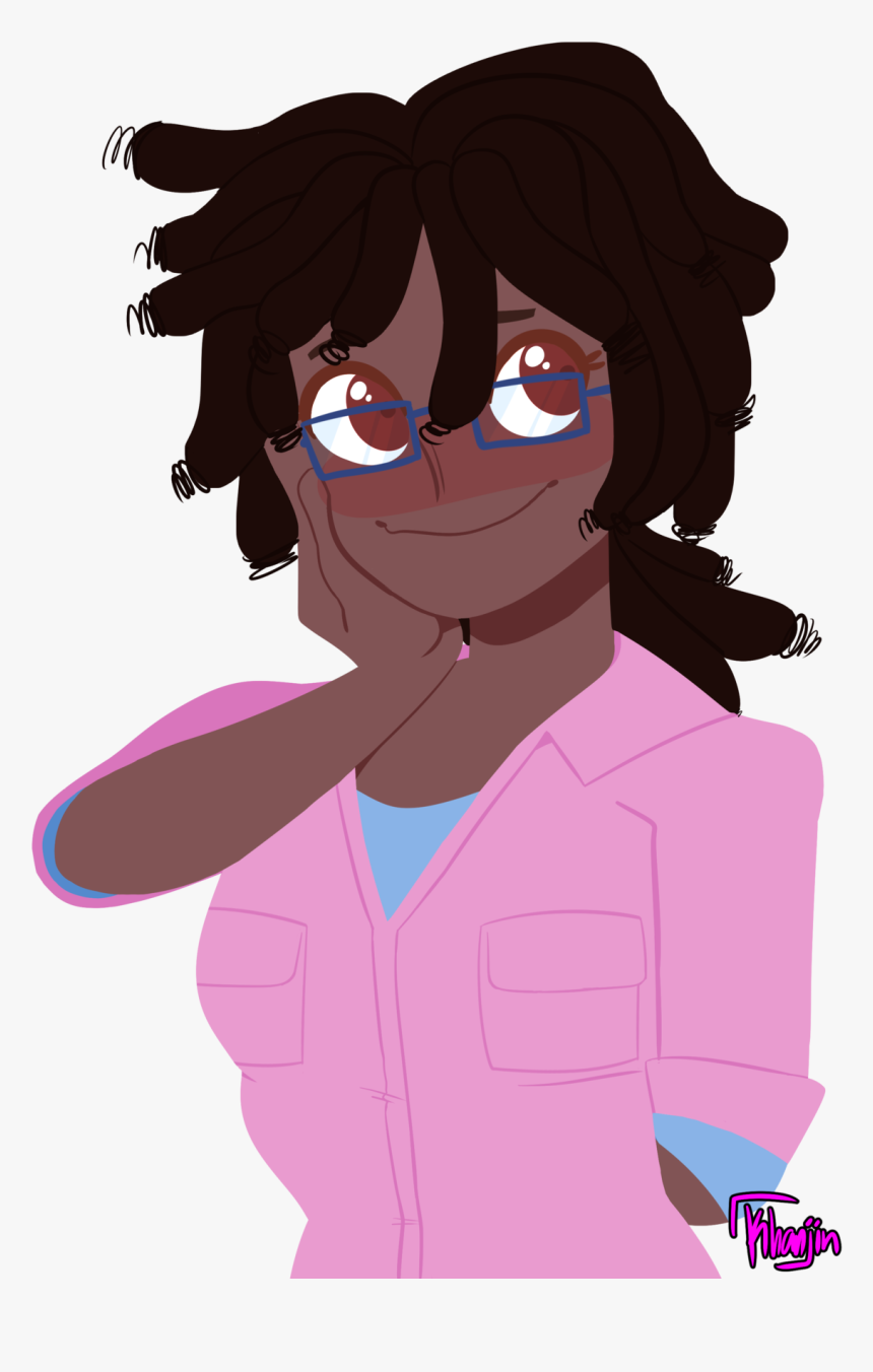 Tumblr Transparent Posts Girly Png Tumblr Transparent - Brown Haired Girl Cartoon, Png Download